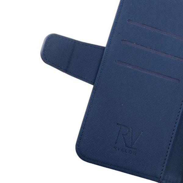 iPhone 13 Mini Plånboksfodral Extra Kortfack Rvelon - Blå Marine blue