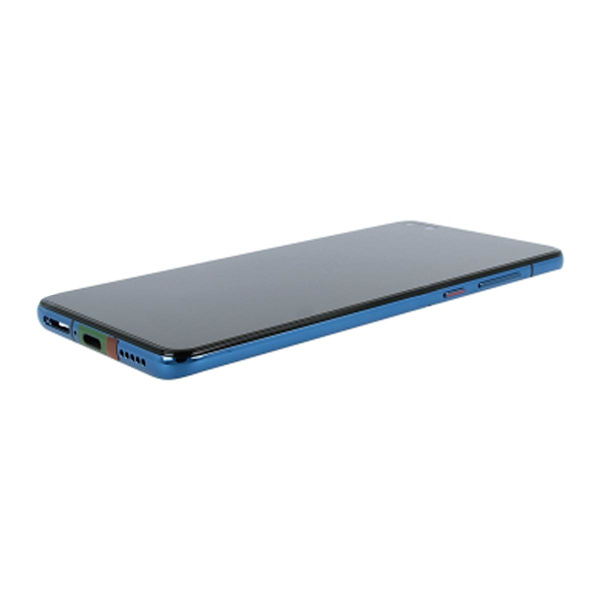 Huawei P40 Skärm/Display med Batteri Original - Blå Blue