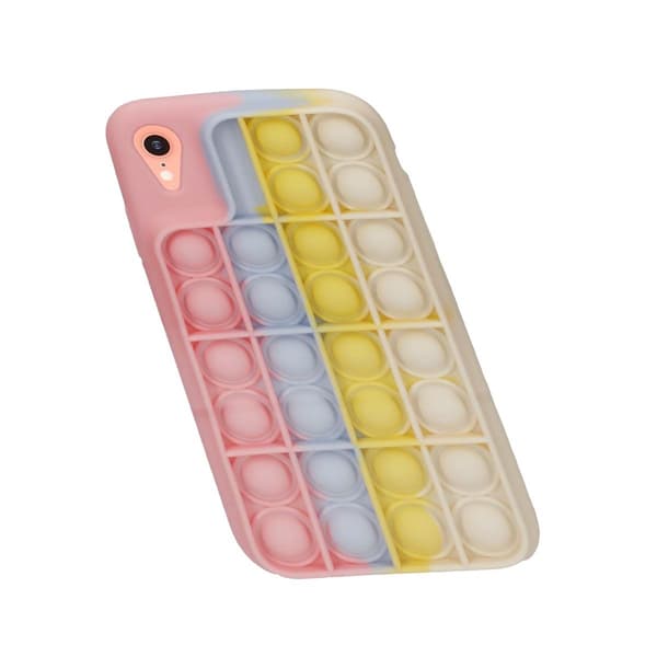Pop it Mobilskal - iPhone XR - Rosa/Vit Light red