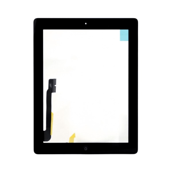 iPad 3 Glas med Touchskärm med Hemknapp - Svart Svart