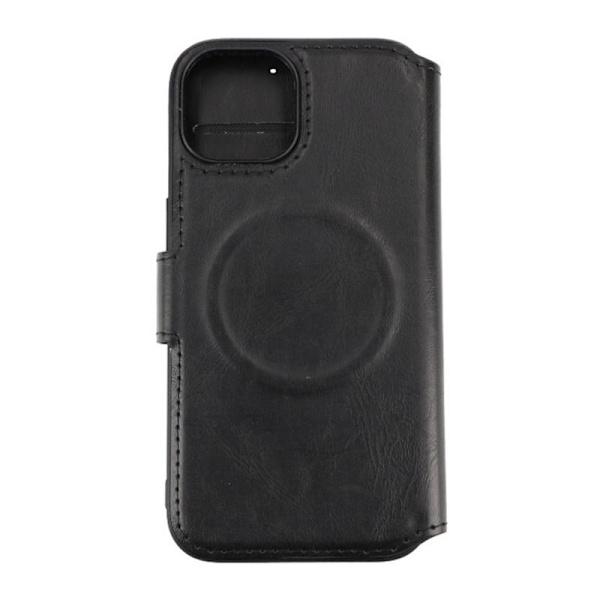 iPhone 15 Plånboksfodral med Magsafe Rvelon - Svart Black
