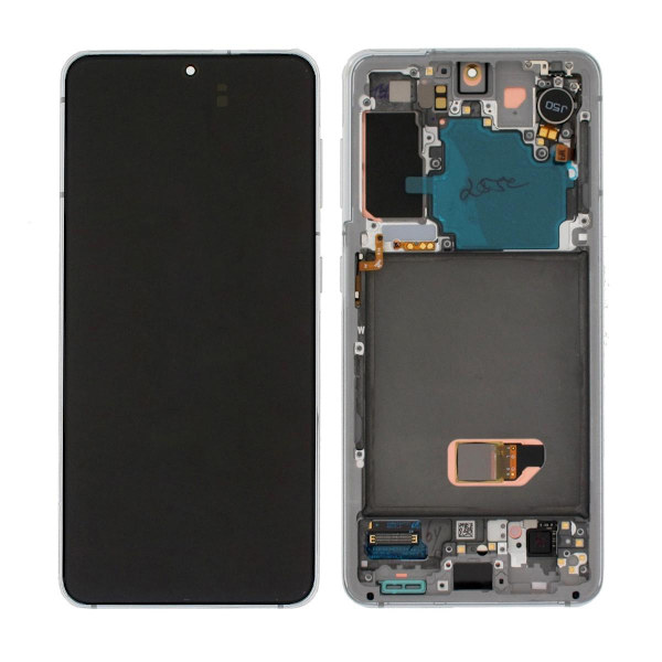Samsung Galaxy S21 5G Skärm med LCD Display Original - Vit White