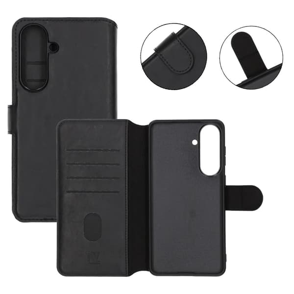 Rvelon Plånboksfodral Magnet för Samsung S26 Plus - Svart musta