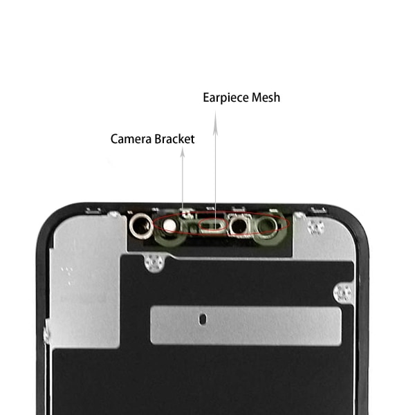 iPhone 11 LCD Skärm - Svart (tagen från ny iPhone) C3F Modell Black