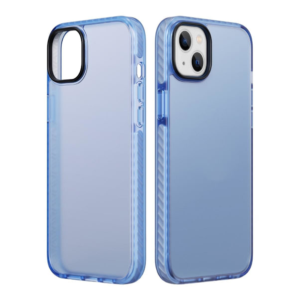 iPhone 14 Plus Stöttåligt TPU Mobilskal - Blå Blue