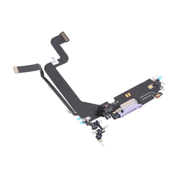 iPhone 14 Pro Laddkontakt med Flexkabel Original - Lila Purple