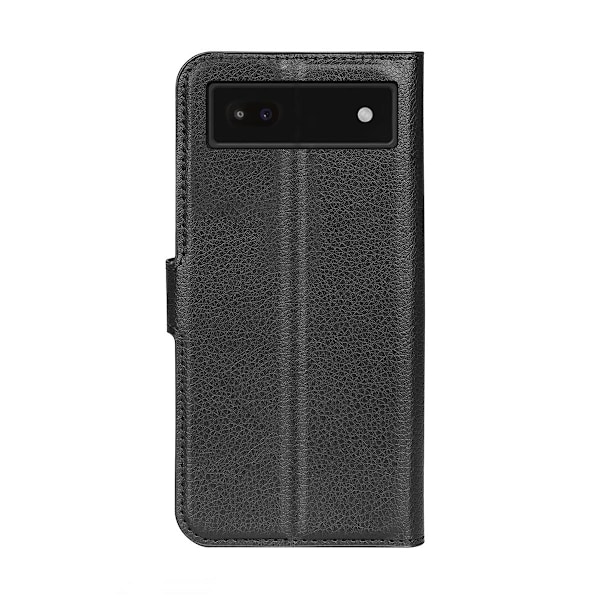 Google Pixel 6A Plånboksfodral med Stativ - Svart Black