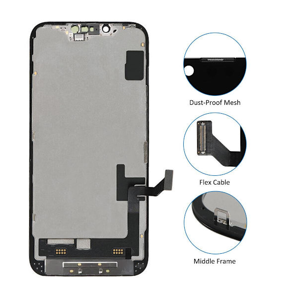 iPhone 14 Plus Skärm med LCD In-Cell RJ Svart