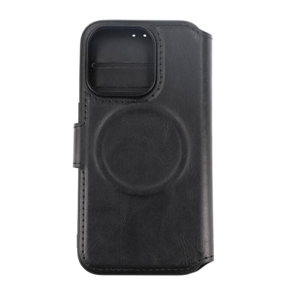 iPhone 15 Pro Plånboksfodral med Magsafe Rvelon - Svart Svart
