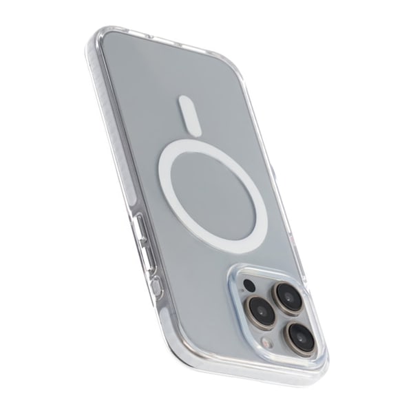 iPhone 15 Pro Max Mobilskal Magnet Dubbelskydd - Vit Vit