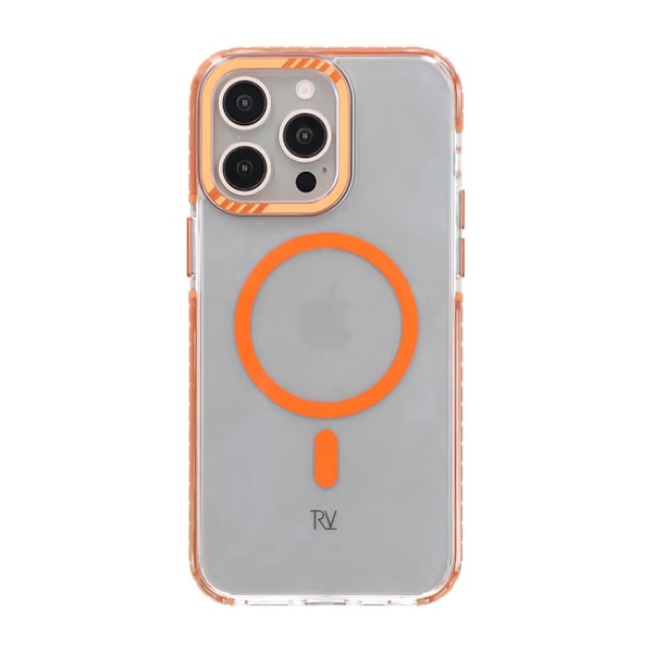 iPhone 15 Pro Max Rvelon Mobilskal Magnet Förstärkt - Orange Orange