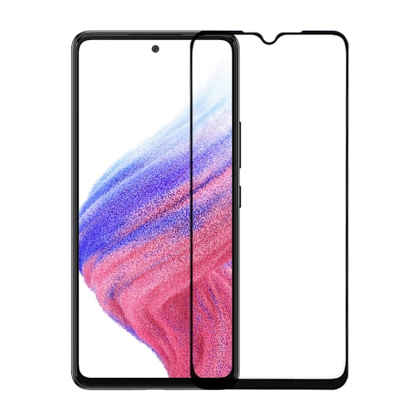 Skärmskydd Samsung A33 5G - 3D Härdat Glas Svart Svart