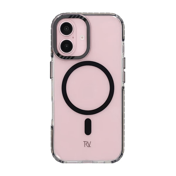 iPhone 16 Rvelon Mobilskal Magnet Förstärkt - Svart Svart