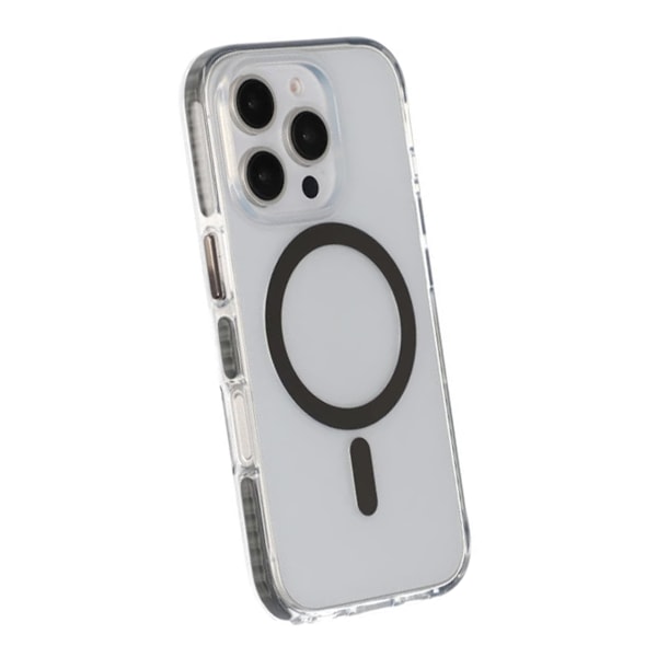 iPhone 16 Pro Max Mobilskal Magnet Dubbelskydd - Grå Grey