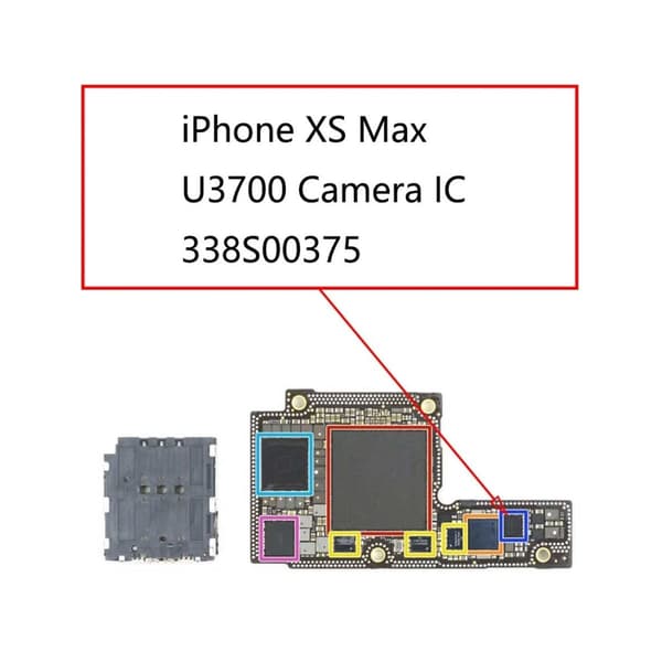Kamera IC (338S00375 338S00425) - iPhone XS/XR/XSMAX "Multicolor"
"multifärg"
