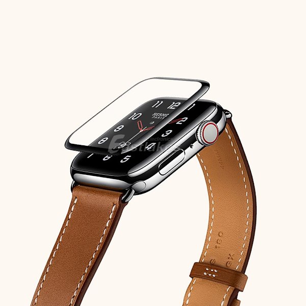 Skärmskydd Apple Watch 4/5/6/SE 40mm - Härdat Glas Black