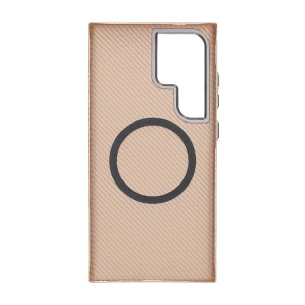 Samsung Galaxy S24 Ultra Mobilskal Carbonmönstrad - Guld Gold