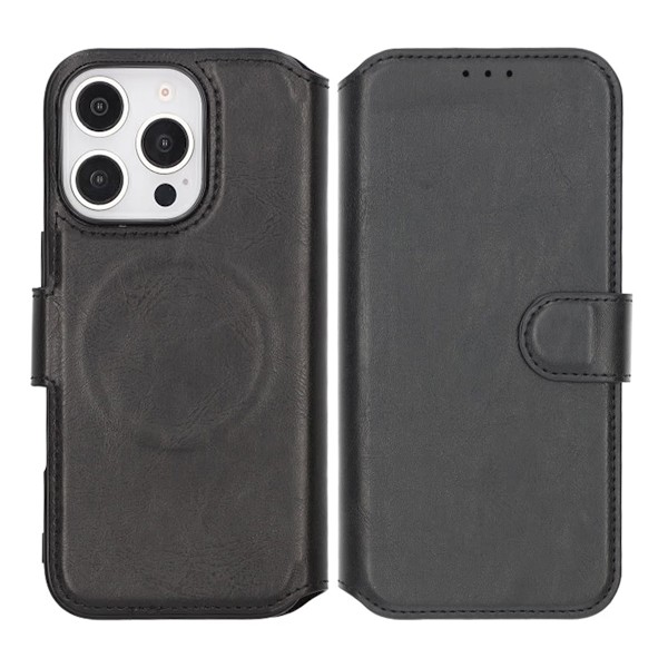iPhone 16 Pro Max Plånboksfodral Rvelon - Svart Svart