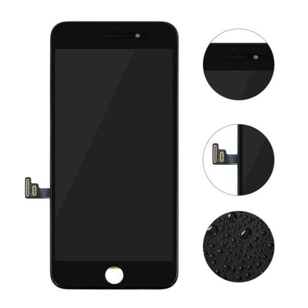 iPhone 8 Plus C11 Skärm/Display - Svart Black
