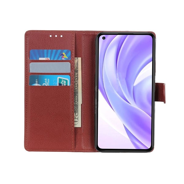 Xiaomi Mi 11 Lite 5G Plånboksfodral med Stativ - Brun Brun