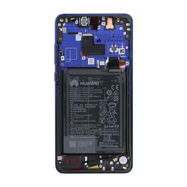 Huawei Mate 20 Skärm med LCD Display med Batteri Original - Twil Marine blue