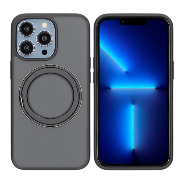 iPhone 13 Pro Mobilskal Roterande Magsafe Stativ - Svart Svart