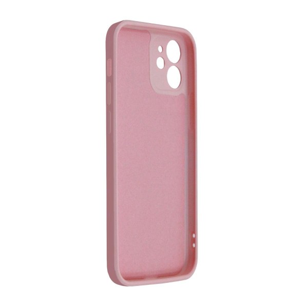 iPhone 12 Mini Silikonskal med Kameraskydd - Rosa Pink