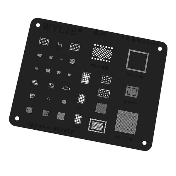 BGA Reballing Stencil till iPhone 6S/6S Plus - WYLIE Black