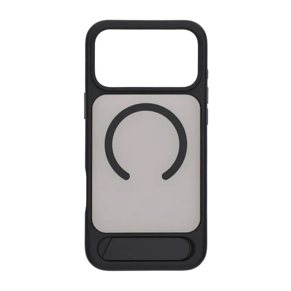 MagSafe-kuori jalustalla iPhone 17 Prolle - Musta musta