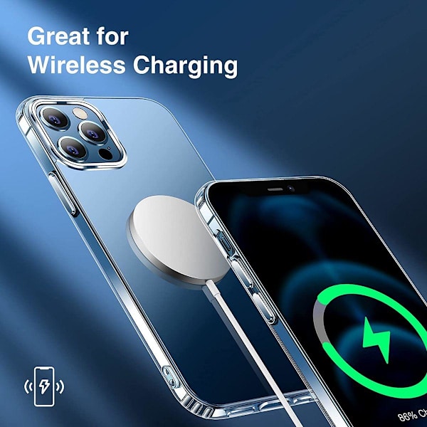 iPhone 12 Pro Max Stöttåligt MagSafe Skal  - Transparent Transparent
