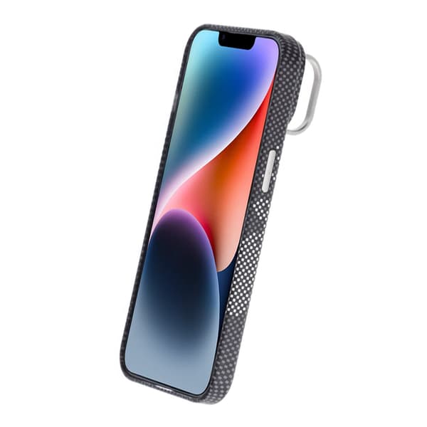 iPhone 13/14 Skal med Magsafe och Utfällbart Stativ - Rymdsvart Black