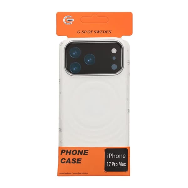 Mobilskal Silikon med Magsafe för iPhone 17 Pro Max - Vit vit