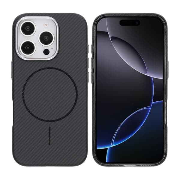 iPhone 16 Pro Mobilskal Carbonmönstrad - Svart Svart
