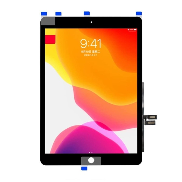 iPad 9 10.2 2021 Glas med Touchskärm Premium - Svart Black
