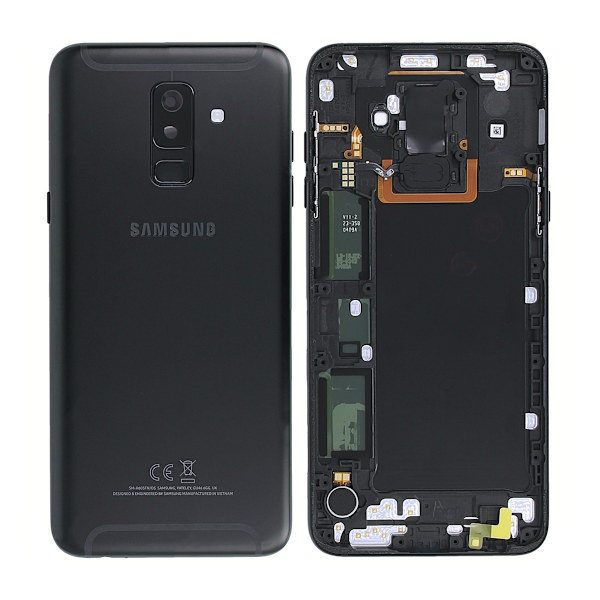 Samsung Galaxy A6 Plus 2018 (SM-A605F) Baksida/Batterilucka Original - Svart Svart