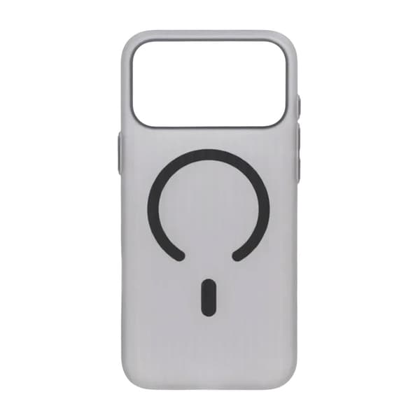 Mobilskal Korrugerad för iPhone 17 Pro Max - Frostat Grå grå