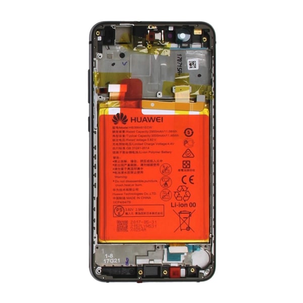 Huawei P10 Lite Display Skärm med LCD Display med Batteri Original - Svart Black