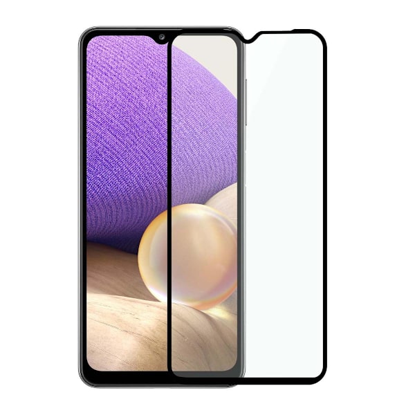 Skärmskydd Samsung Galaxy A32 5G - 3D Härdat Glas Svart Svart