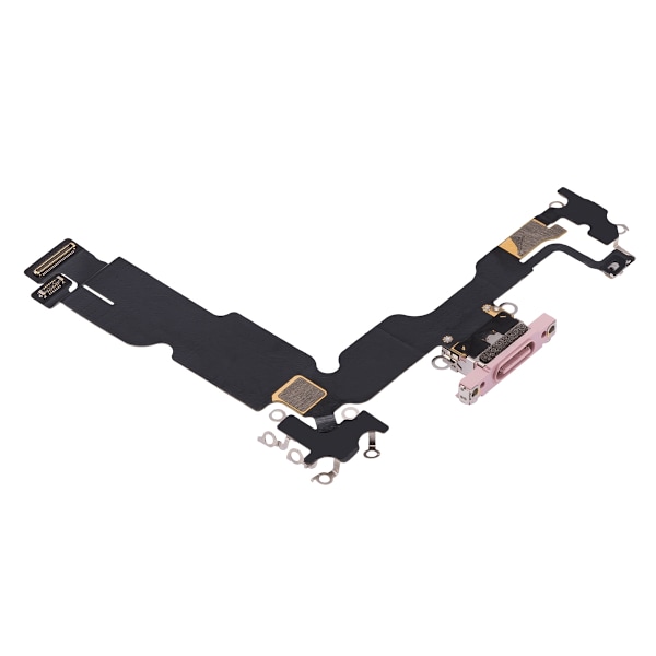 iPhone 15 Plus Laddkontakt med Flexkabel - Rosa Rosa
