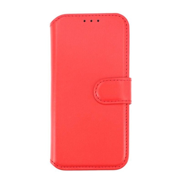 iPhone 15 Pro Plånboksfodral Läder Rvelon - Röd Red