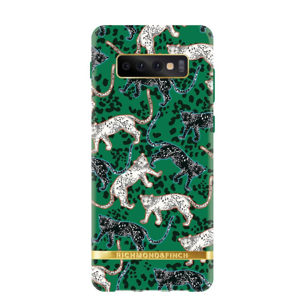 Richmond & Finch Skal Green Leopard - Samsung S10 Plus Grön
