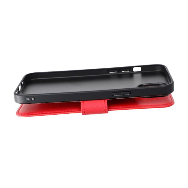 iPhone 15 Plus Plånboksfodral med Magsafe Rvelon - Röd Red