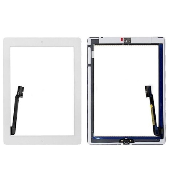 iPad 3 Glas/Touchskärm med Hemknapp - Vit White