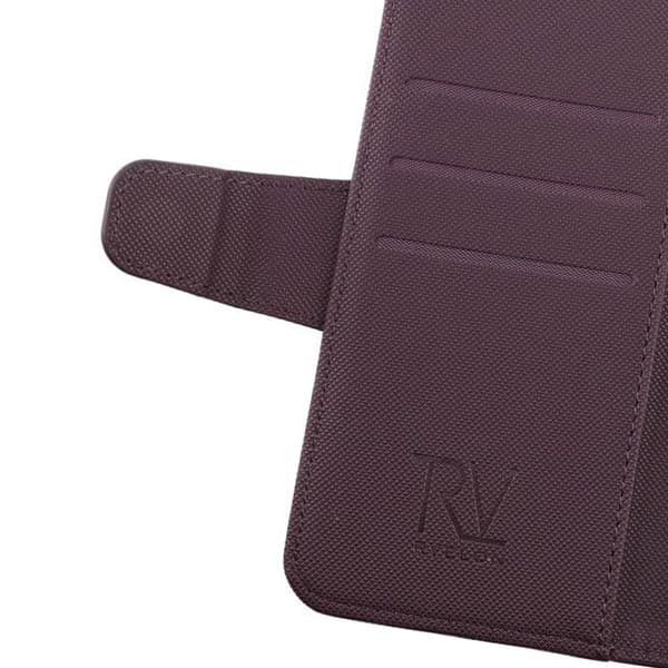 iPhone X/XS Plånboksfodral Extra Kortfack Rvelon - Mörklila Dark purple