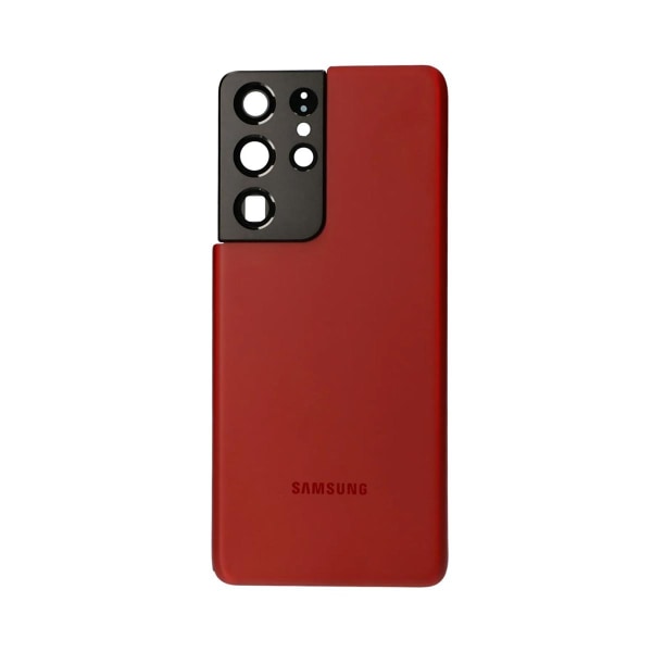 Samsung Galaxy S21 Ultra 5G Baksida  - Röd Red