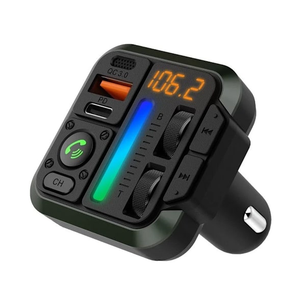 Rvelon Bluetooth FM Sändare MT04B Blue