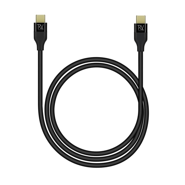 Rvelon USB-C till USB-C Kabel 2m Black