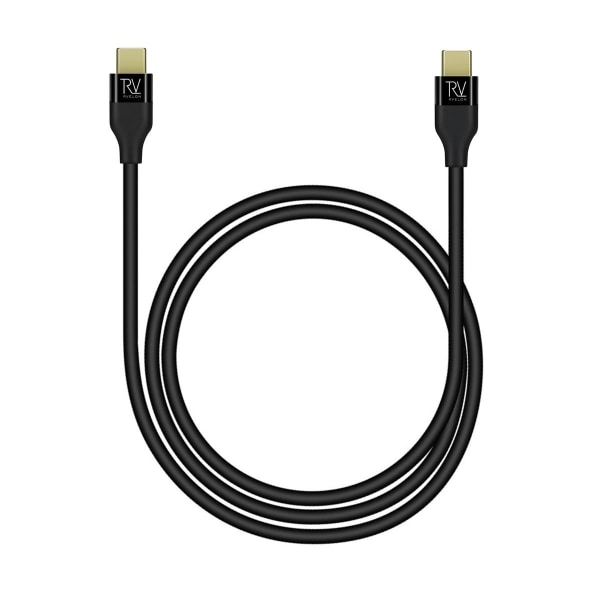 Rvelon USB-C till USB-C Kabel 2m Svart