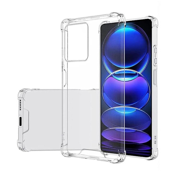 Xiaomi Redmi Note 12 Stöttåligt Mobilskal - Transparent Transparent