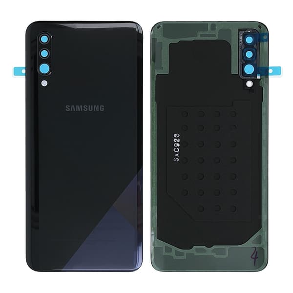 Samsung SM-A307F/DS Galaxy A30s Batterilucka Prism Crush Black Original sort